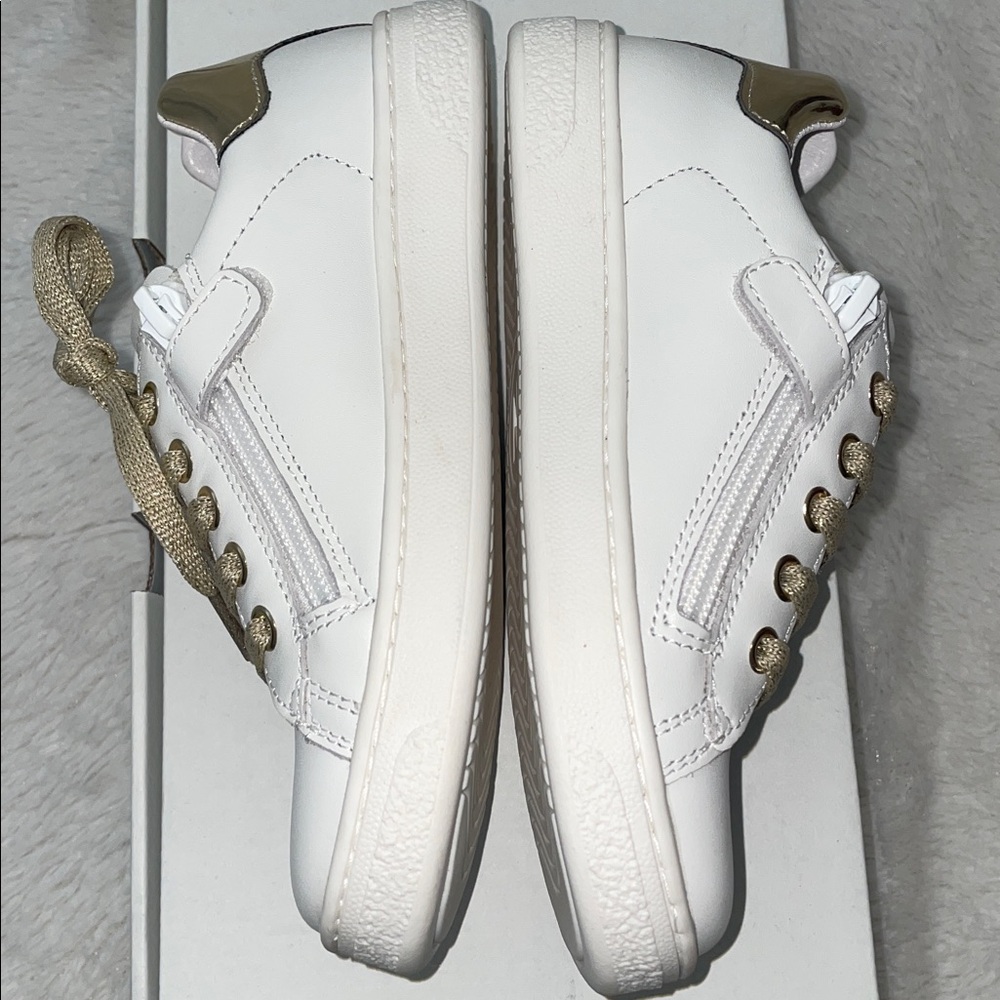 NWT NATURINO HASSELT 2 ZIP. Leather sneakers in White-Platinum - Picture 13 of 15